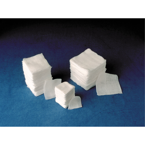 Gauze Sponges, Pad, 4" L x 4" W, Medical Device Class 1 Duraquip Inc