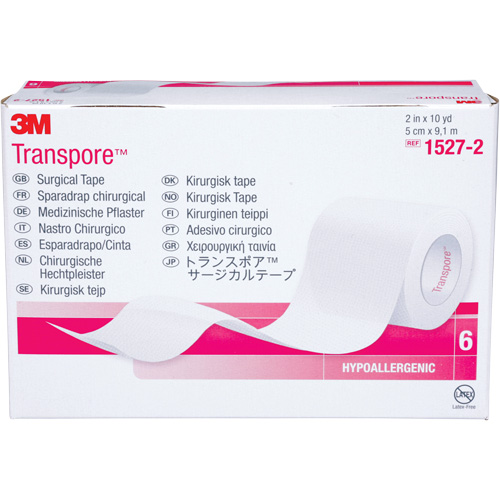 Transpore Surgical Tape, Class 1, 30' L x 2" W Duraquip Inc