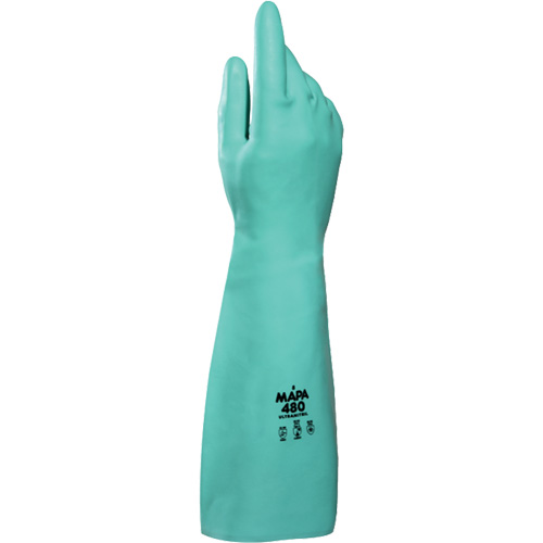 Gants &agrave; prise &agrave; motif en Z Ultranil 480, Taille Petit/7, 18" lo, Nitrile, 22 mils Duraquip Inc