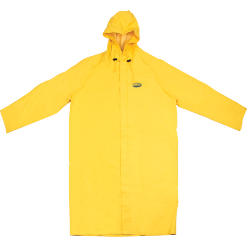 V&ecirc;tement imperm&eacute;able Hurricane ignifuge et r&eacute;sistans &agrave; l'huile, manteau de 48', 3T-Grand, Jaune Duraquip Inc