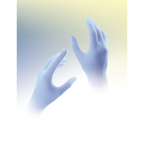 QRP Qualatrile Disposable Gloves, Medium, Nitrile, 5-mil, Powder-Free, Blue Duraquip Inc