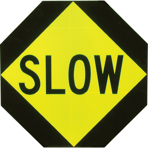 Double-Sided "Stop/Slow" Traffic Control Sign Duraquip Inc
