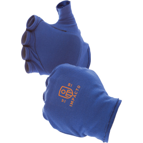 Doublures antichocs pour gants sans doigts, main gauche, 6/T-petit, Paume en Synth&eacute;tique, Poignet &agrave; enfiler Duraquip Inc