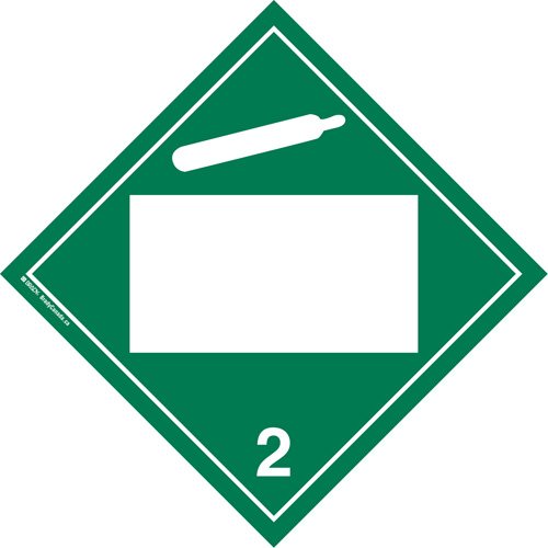 Plaque-&eacute;tiquette TMD gaz non toxique, Plastique Duraquip Inc