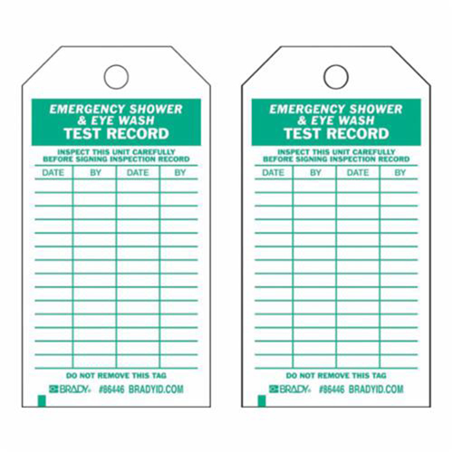 &eacute;tiquettes pour r&eacute;sultats de test, Polyester, 4" la x 7" h, Anglais Duraquip Inc