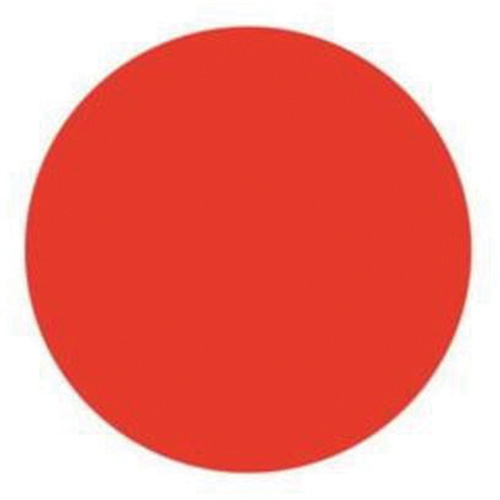 &eacute;tiquettes rondes inscriptibles, Cercle, 1,5" lo x 1,5" la, Rouge Duraquip Inc
