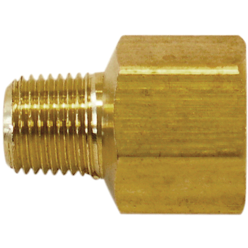 ADAPTEUR HEXAGONAL (M)NPT1/8"-(F)NPT3/8", Laiton Duraquip Inc