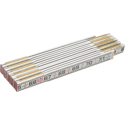 R&egrave;gle Red End Two Way, 6' lo, Bois, Graduations de 1/16" Duraquip Inc