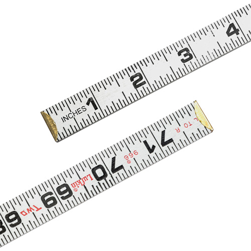 R&egrave;gle Red End Two Way, 6' lo, Bois, Graduations de 1/16" Duraquip Inc
