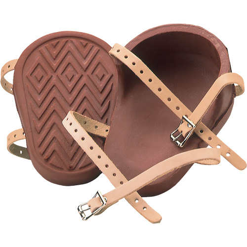 Professional Heavy-Duty Knee Pad, Buckle Style, Rubber Caps, Rubber Pads Duraquip Inc