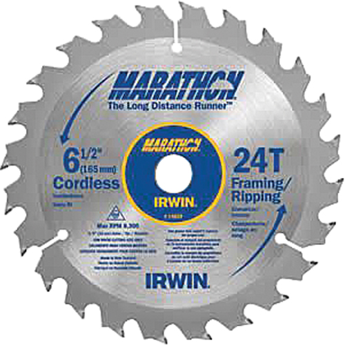 Marathon&reg; Saw Blades, 6 1/2", 24 Teeth, Wood Use Duraquip Inc