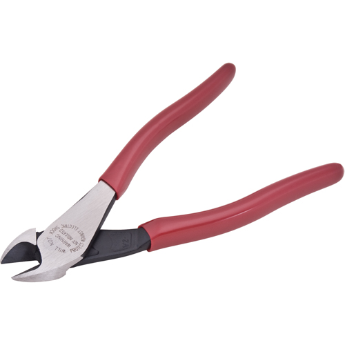 PINCE COUPANTE EN DIAG,ACTION LEVIER,TETE ANGULR, 8-1/16" lo Duraquip Inc