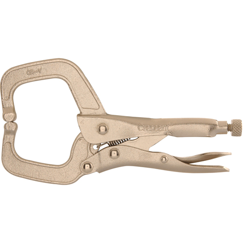 Locking Pliers, 6" Length, C-Clamp Duraquip Inc