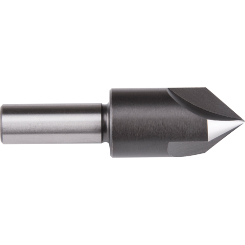Straight Shank Countersink, 3/8", High Speed Steel, 60° Angle, 3 Flutes Duraquip Inc