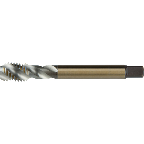 45° Spiral Flute Tap, High Speed Cobalt, M10x1.5 Thread, 80 mm L Duraquip Inc