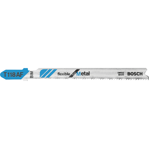 Flexible Jigsaw Blade, Bi-Metal, 3-5/8" L, 17-24 TPI Duraquip Inc