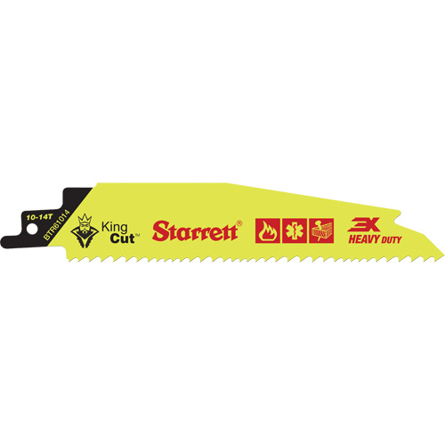 Lame de scie alternative King Cut, Bim&eacute;tal, 10-14 Dents par pouce, 12" lo x 1" la Duraquip Inc