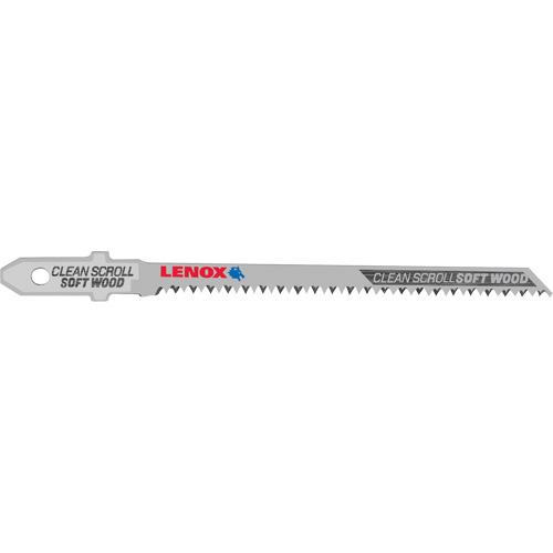 Clean-Cutting Jigsaw Blades, Bi-Metal, T-Shank, 3-1/2" L, 20 TPI Duraquip Inc