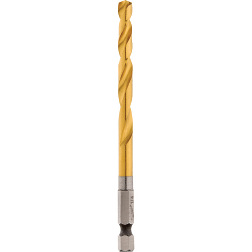 Foret Shockwave, 1/4", Titane, Cannelure 2-15/32", Pointe de 135° Duraquip Inc