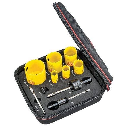 Trousse de scie pour plombier pour trou &agrave; coupe profonde, 10 morcea Duraquip Inc