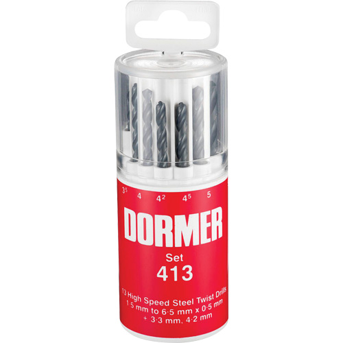 Jobber Drill Bit Set, 13 Pieces, High Speed Steel Duraquip Inc