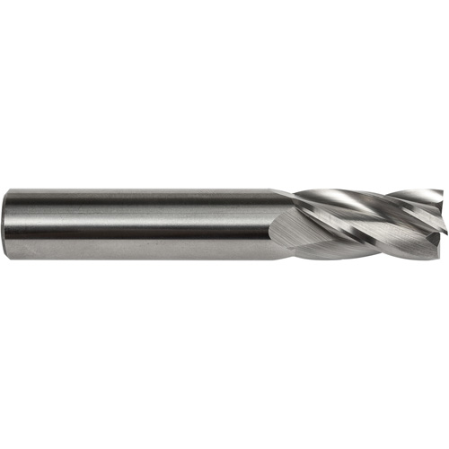 Fraise embout S134, 1/8" dia., 1-1/2" lo, 4 cannelures, 1/8" tige, Carbure Duraquip Inc