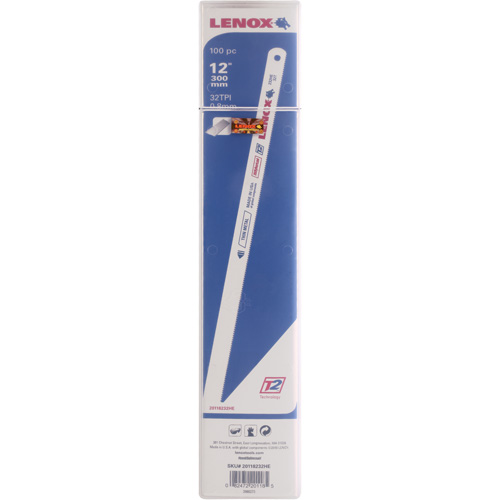 Lames pour scie &agrave; m&eacute;taux, Bim&eacute;tal, 12" lo, 32 dents par pouce Duraquip Inc