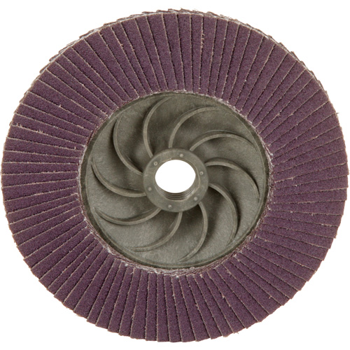Disque &agrave; lamelles &agrave; changement rapide 769F, 4-1/2" x 5/8"-11, Type 29, Grain 120+, C&eacute;ramique Duraquip Inc