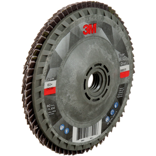 769F Quick Change Flap Disc, 4-1/2" x 5/8"-11, Type 27, 60+ Grit, Ceramic Duraquip Inc