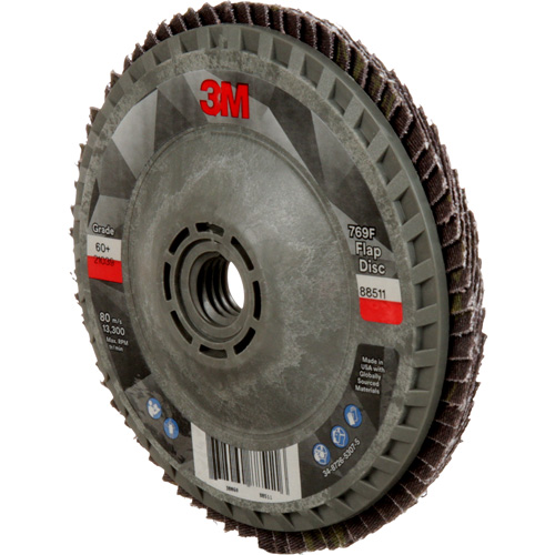 769F Quick Change Flap Disc, 4-1/2" x 5/8"-11, Type 27, 60+ Grit, Ceramic Duraquip Inc