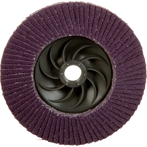 Disque &agrave; lamelles &agrave; changement rapide 769F, 4-1/2" x 5/8"-11, Type 29, Grain 80+, C&eacute;ramique Duraquip Inc