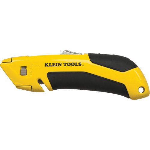 Self-Retracting Utility Knife, Steel, Cushion Handle Duraquip Inc