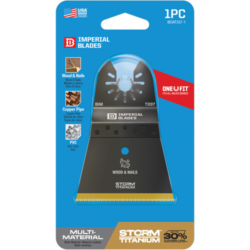 Lame en titane pour bois et clous Storm One Fit Duraquip Inc