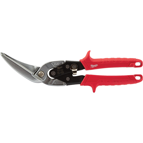 Long-Cut Offset Aviation Snips, 3" Cut Length, Straight/Left Cut Duraquip Inc