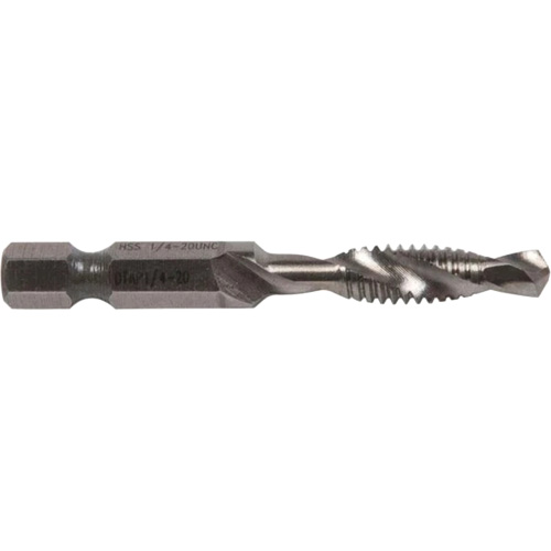Drill/Tap Bit, 1/4", High Speed Steel Duraquip Inc