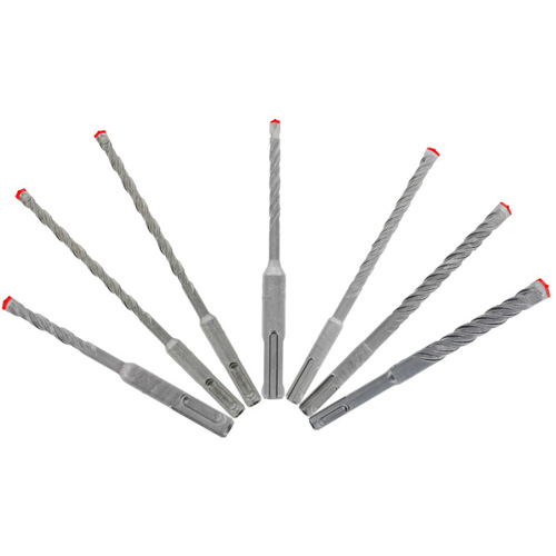 Jeu de forets pour marteau &agrave; t&ecirc;te enti&egrave;rement au carbure &agrave; 4 couteaux SDS-Plus Rebar Demon, 7 morceaux, Carbure Duraquip Inc