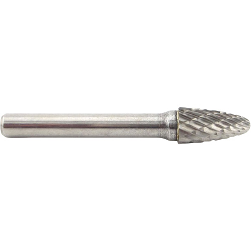 Tree Shape Radius End Carbide Shipyard Bur, SF-3, 3/8" Dia., 3/4" Depth of Cut Duraquip Inc