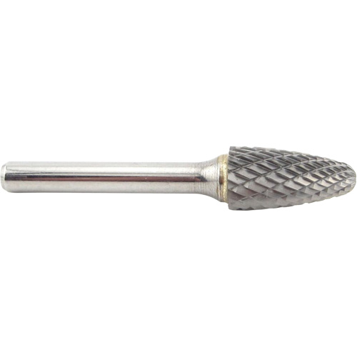 Tree Shape Radius End Carbide Shipyard Bur, SF-5, 1/2" Dia., 1" Depth of Cut Duraquip Inc