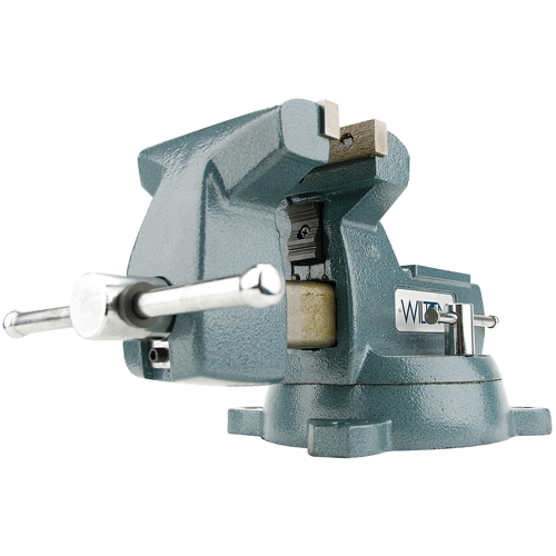 Mechanic's Vises, 6" Jaw Width, 4-1/8" Throat Depth Duraquip Inc