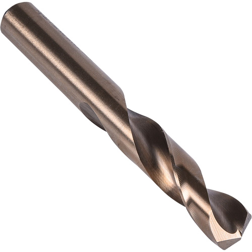 Stub Length Drill Bit, H, High Speed Cobalt, 1-1/2" Flute, 135° Point Duraquip Inc