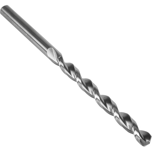 Parabolic Flute Taper Length Drill Bit, #30, High Speed Steel, 3" Flute, 135° Point Duraquip Inc