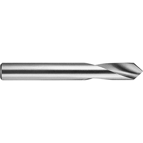 Spotting Drill, Bright, Regular Length, 1/4", High Speed Steel, 90° Point Duraquip Inc