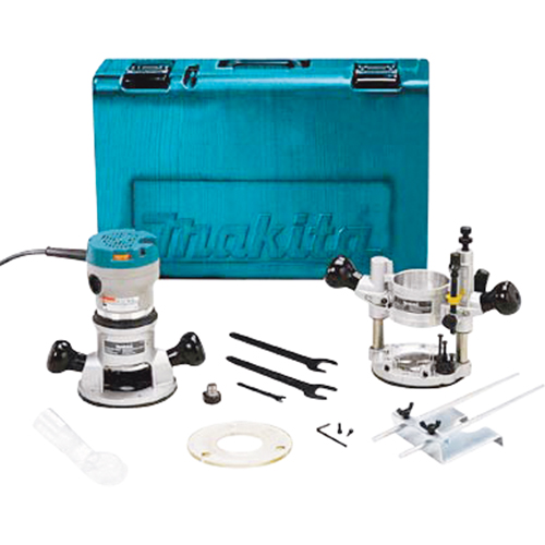 Heavy-Duty 2 1/4 HP Variable Speed Plunge Router Kit Duraquip Inc