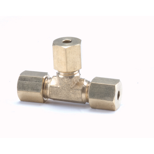Raccords en t&eacute; de compression - Tubes &agrave; toutes les extr&eacute;mit&eacute;s, 1/4" x 1/4" x 3/8" Duraquip Inc