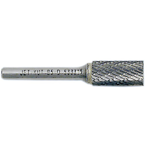 JET-KUT Cylindrical Shape Burr with End Cut, 3/8" Dia., 1/4" Shank, 3/4" Depth of Cut Duraquip Inc