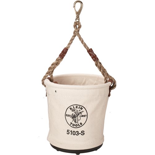 Seau &agrave; outils, 12" lo x 12" la x 12" h, Toile, Beige Duraquip Inc