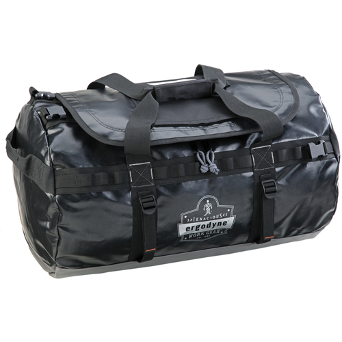 Water Resistant Duffel Bags, Vinyl, 1 Pockets, Black Duraquip Inc