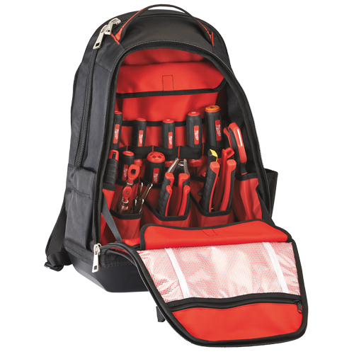 Jobsite Backpack, 20" L x 16" W, Black, Ballistic Duraquip Inc