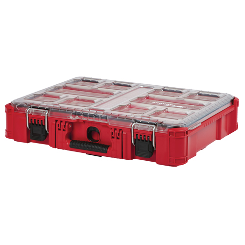 Packout Organizer, 20" x 15" x 5", Black/Red Duraquip Inc