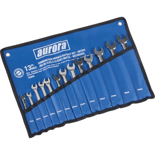 Fixed Head Wrench Set, Combination, 13 Pieces, Metric Duraquip Inc